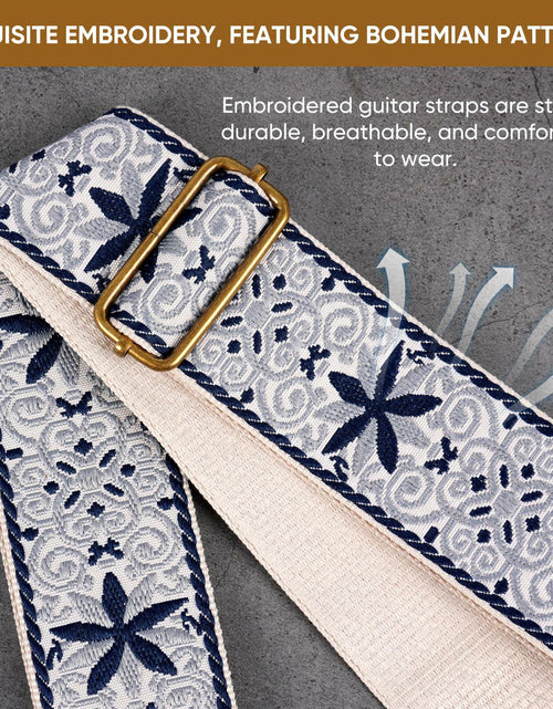 Load image into Gallery viewer, JIPIS Guitar Strap GS-89 with Head Strap 2 Buckles and 3 Picks Set
