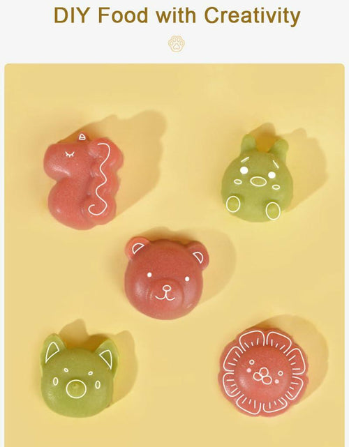 Load image into Gallery viewer, Generic 2 Pack Silicone Baking Molds Yellow Paw Green Zoo Small DIY Tool
