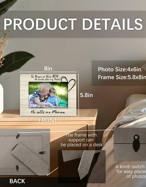 Load image into Gallery viewer, Foyoulame Uncle 4x6 Wooden Photo Frame Tabletop Memaw Color
