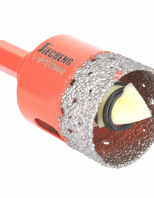 Load image into Gallery viewer, JIECHENG 1-1/4" Diamond Hole Saw 32mm Red for Ceramic Glass Tile Marble
