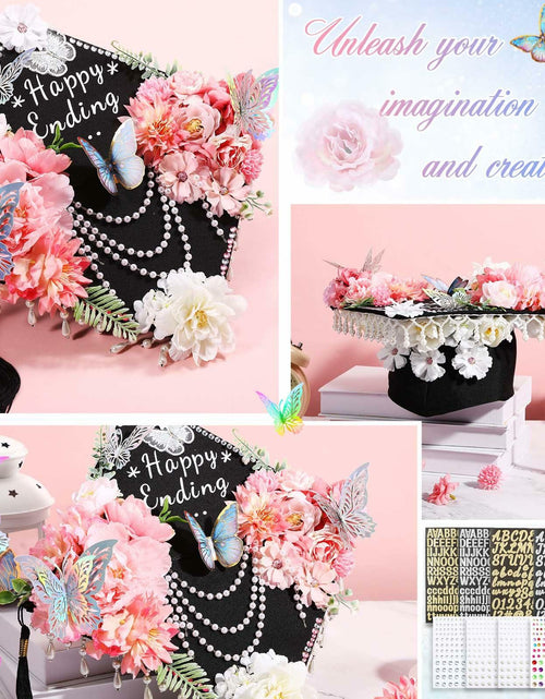Load image into Gallery viewer, CraftyDream Artificial Flower Heads with Greenery Stems Pink Medium to Large
