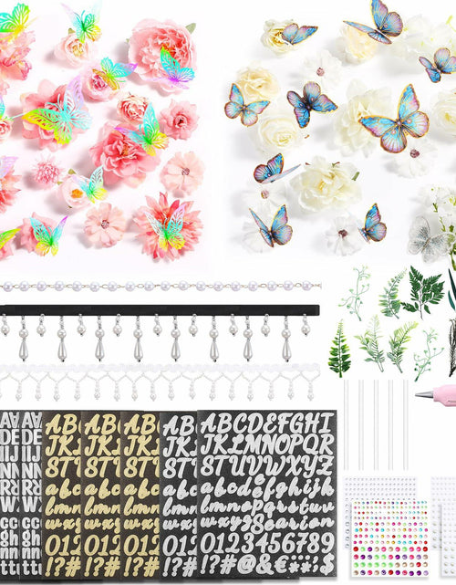 Load image into Gallery viewer, CraftyDream Artificial Flower Heads with Greenery Stems Pink Medium to Large
