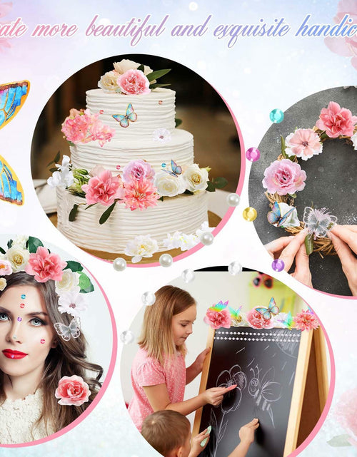 Load image into Gallery viewer, CraftyDream Artificial Flower Heads with Greenery Stems Pink Medium to Large

