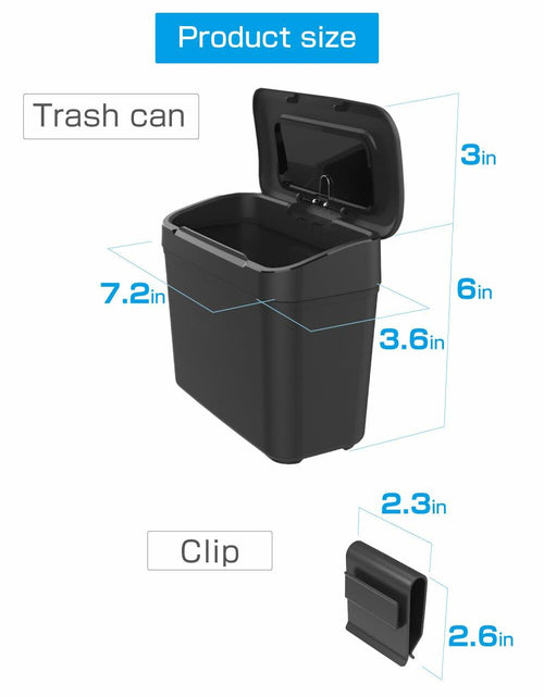 Load image into Gallery viewer, EXEA Car Trash Can Two-Way Open Door Pocket Easy Disposal GS-101 Japan
