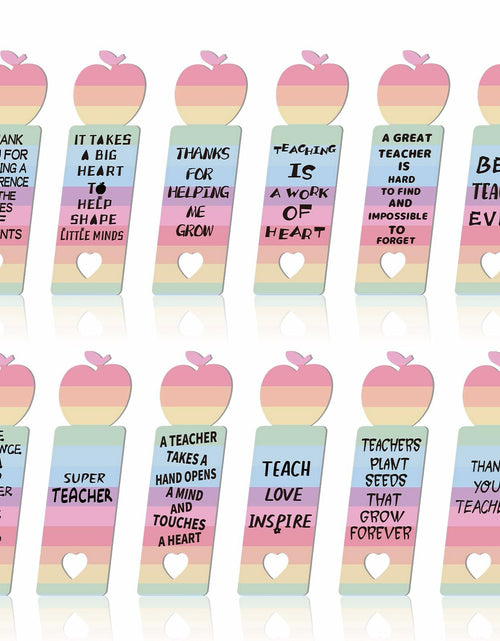 Load image into Gallery viewer, Glenmal Pink Inspirational Wood Bible Verse Bookmarks 24 Pcs Bulk Gift
