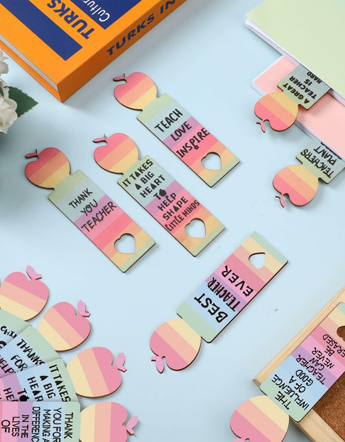 Load image into Gallery viewer, Glenmal Pink Inspirational Wood Bible Verse Bookmarks 24 Pcs Bulk Gift
