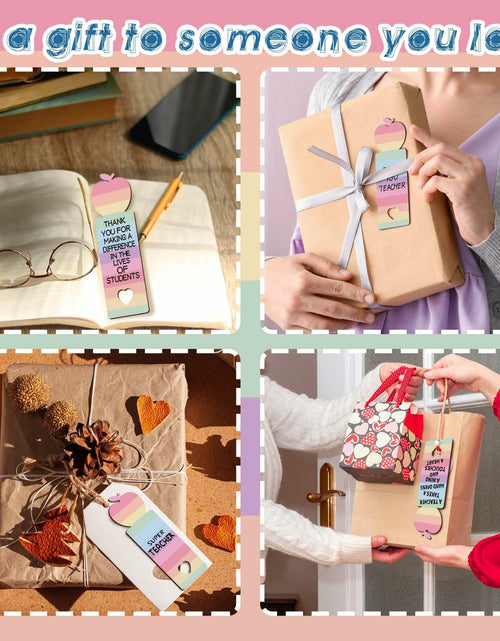Load image into Gallery viewer, Glenmal Pink Inspirational Wood Bible Verse Bookmarks 24 Pcs Bulk Gift
