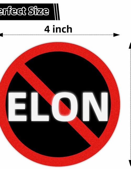 Load image into Gallery viewer, Anti Elon Bumper Stickers 3 Pack 4x4 Waterproof Vinyl Decal for Car Laptop
