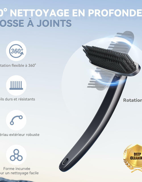 Load image into Gallery viewer, Cleangor Rotatebrush Rotating Crevice Cleaning Brush Black 1 Count
