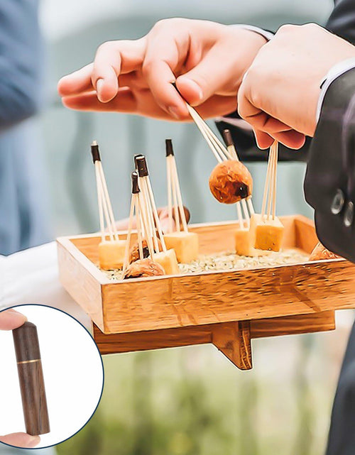 Load image into Gallery viewer, AHQiZFX 3pack Handmade Wood Toothpick Holder Portable Waterproof Mini Box
