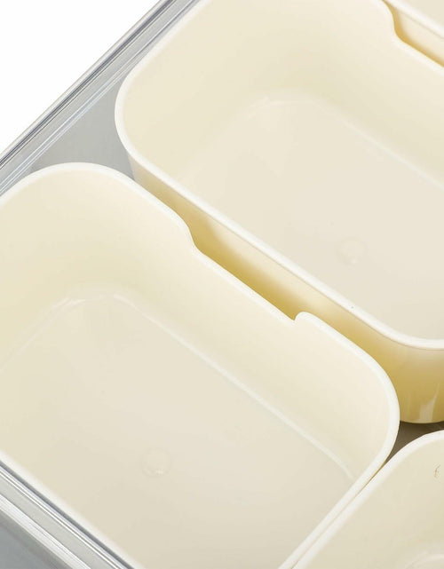 Load image into Gallery viewer, SIXRUN Condiment Serving Tray 8 Compartments Plastic Small White
