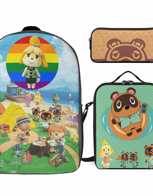 Load image into Gallery viewer, BAHELS 3PC Backpack Insulated Lunch Bag Pencil Case Youth Teens Wednes-1
