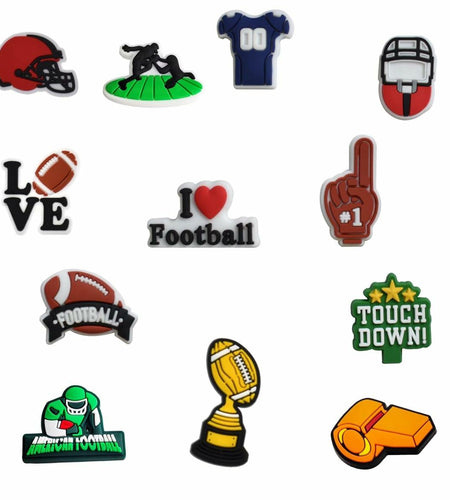Generic Football Shoes Charms 12PCS Sport Wristbands Decoration Orange