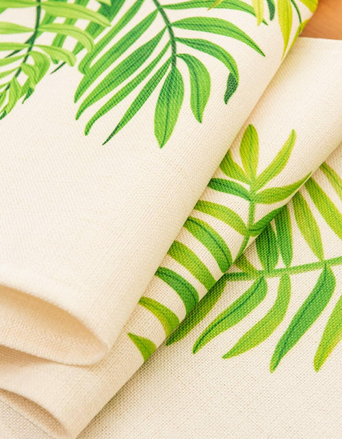 Load image into Gallery viewer, KEY SPRING Leaves Table Runner Cotton Linen Sage Green 12x72in
