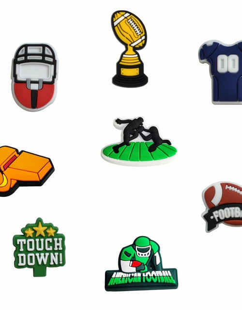Load image into Gallery viewer, Generic Football Shoes Charms 12PCS Sport Wristbands Decoration Orange
