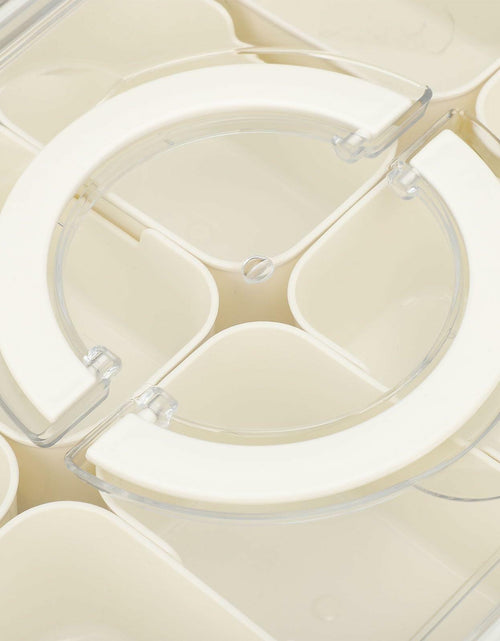Load image into Gallery viewer, SIXRUN Condiment Serving Tray 8 Compartments Plastic Small White
