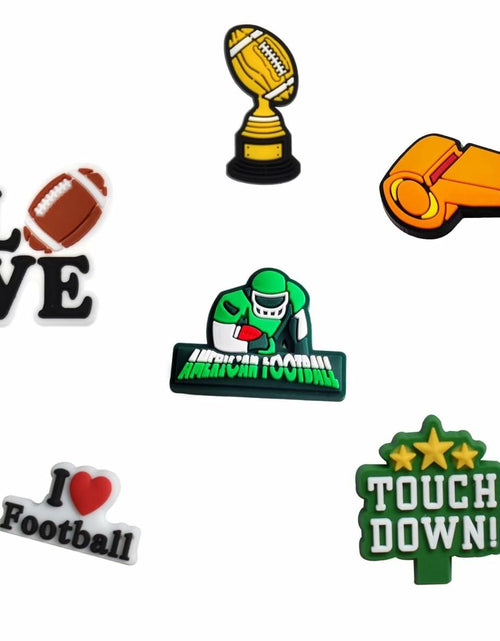 Load image into Gallery viewer, Generic Football Shoes Charms 12PCS Sport Wristbands Decoration Orange
