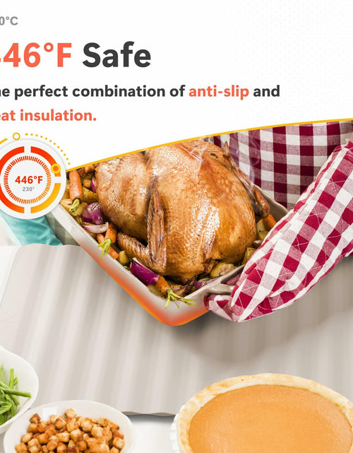 Load image into Gallery viewer, Li&amp;Zhao Dish Drying Mat Foldable Heat Resistant Easy Clean Black
