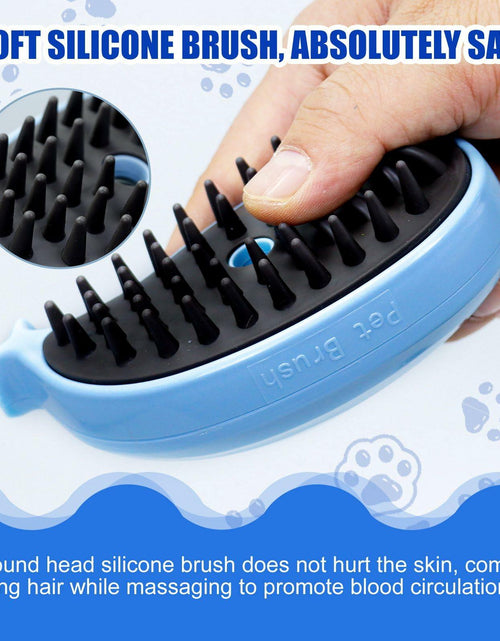 Load image into Gallery viewer, 4-in-1 Cat Steam Brush Spritz Defur Comb Indoor Blue Pet Grooming Tool
