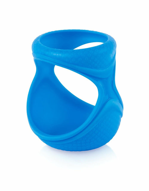 Load image into Gallery viewer, Joovy Boob Silicone Sleeve Blue Fits 5 Ounce Glass Baby Bottle
