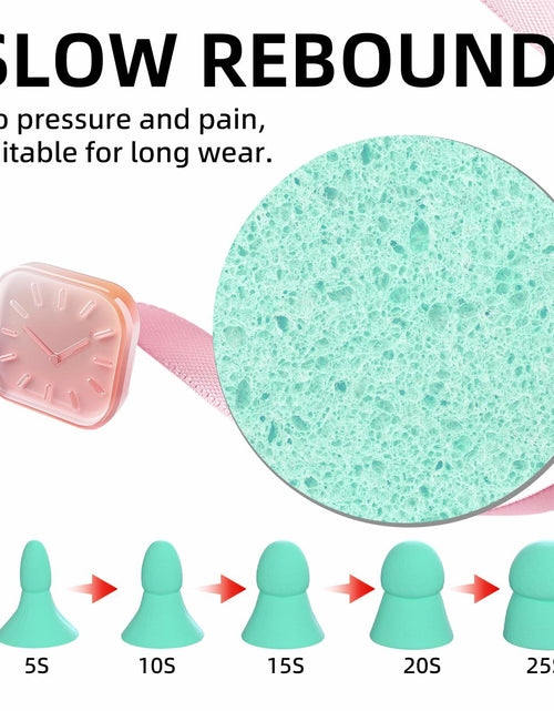 Load image into Gallery viewer, CLOZIAS Noise Cancelling Soft Foam Ear Plugs Green Hearing Protection
