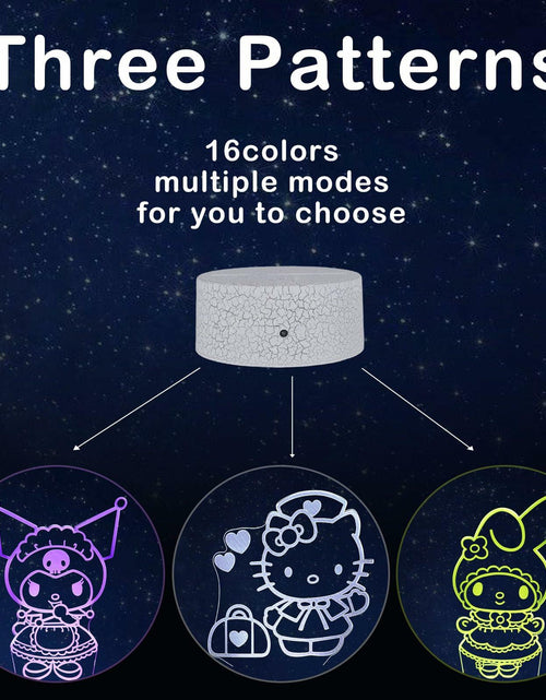 Load image into Gallery viewer, 3D Cat Night Light for Kids Room LMHmlylf 16 Colors Remote Touch Lamp Gift
