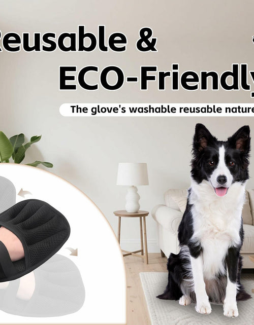 Load image into Gallery viewer, Yangmu 2pcs Electrostatic Pet Hair Remover Gloves for Cats &amp; Dogs Reusable
