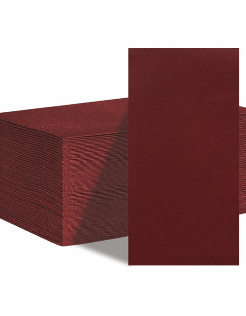 Load image into Gallery viewer, GUOYUANGLO Disposable Linen Feel Paper Napkins Green 12x17in 100 Pack
