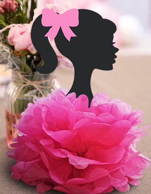 Load image into Gallery viewer, VeSidyHelo Party Centerpieces Girl Theme Glitter Pearls 3D Paper Flowers 4pcs
