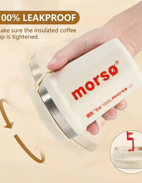 Load image into Gallery viewer, Livaprul 13oz White Stainless Steel Insulated Coffee Cup with Lid Christmas
