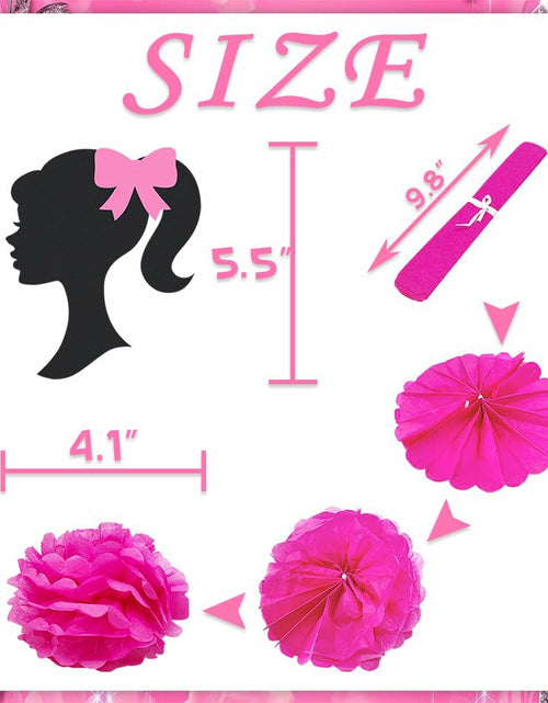 Load image into Gallery viewer, VeSidyHelo Party Centerpieces Girl Theme Glitter Pearls 3D Paper Flowers 4pcs
