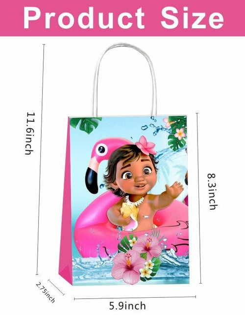 Load image into Gallery viewer, FFGJA Baby Cartoon Theme Gift Bags with Handles Multicolor 12pcs Birthday
