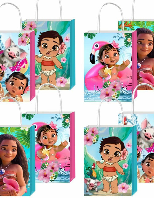 Load image into Gallery viewer, FFGJA Baby Cartoon Theme Gift Bags with Handles Multicolor 12pcs Birthday
