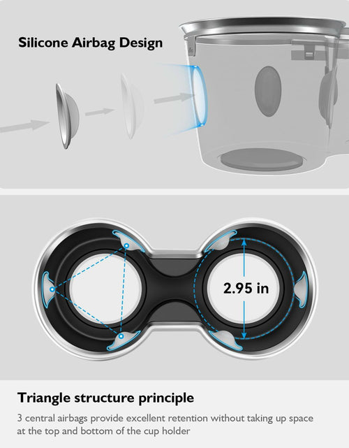 Load image into Gallery viewer, SUMK Cup Holder Insert for Tesla Model Y 2024 2025 Model 3 2023-2021 White
