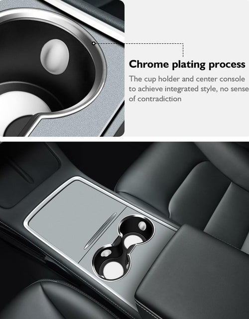Load image into Gallery viewer, SUMK Cup Holder Insert for Tesla Model Y 2024 2025 Model 3 2023-2021 White
