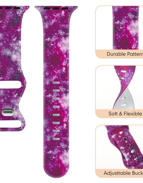 Load image into Gallery viewer, Acrbiutu Apple Watch Bands Silicone Sport Strap Starry Sky 38-45mm
