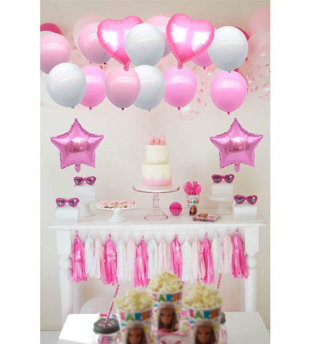 16pcs Girl Party Balloons Birthday Decorations Supplies Party Favors