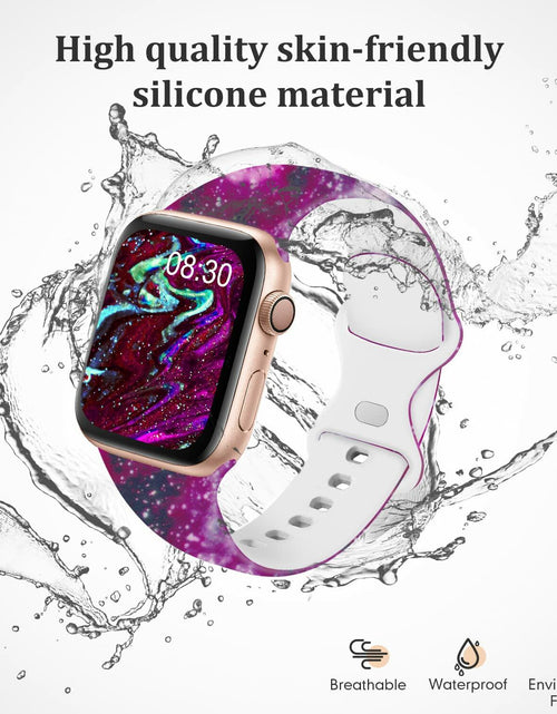 Load image into Gallery viewer, Acrbiutu Apple Watch Bands Silicone Sport Strap Starry Sky 38-45mm
