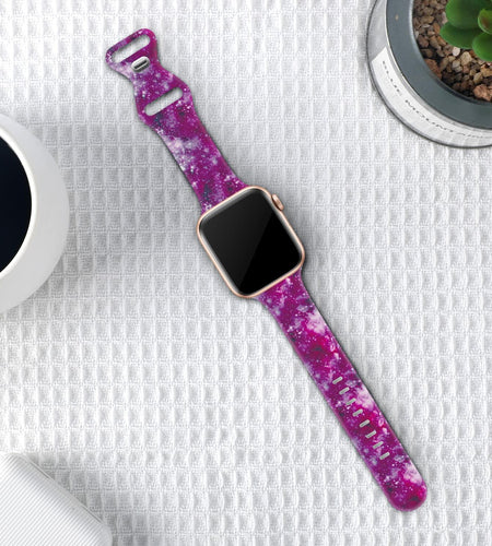 Acrbiutu Apple Watch Bands Silicone Sport Strap Starry Sky 38-45mm