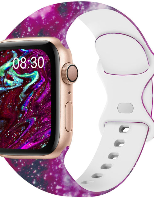 Load image into Gallery viewer, Acrbiutu Apple Watch Bands Silicone Sport Strap Starry Sky 38-45mm

