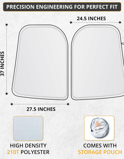 Load image into Gallery viewer, EcoNour Tesla Model 3/Y Windshield Sun Shade Foldable Silver UV Protection
