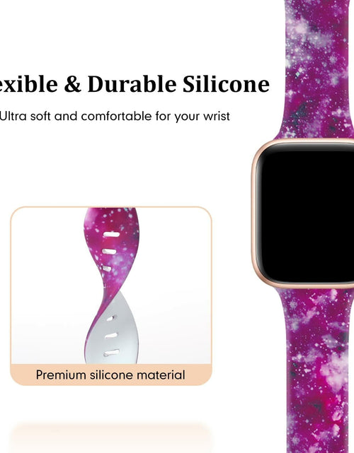 Load image into Gallery viewer, Acrbiutu Apple Watch Bands Silicone Sport Strap Starry Sky 38-45mm
