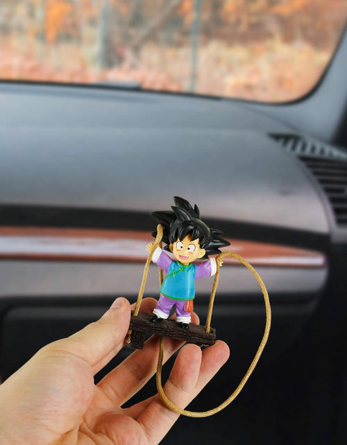 Load image into Gallery viewer, GONIAOCON Car Swing Ornament Purple Stainless Steel Rear View Mirror Decor
