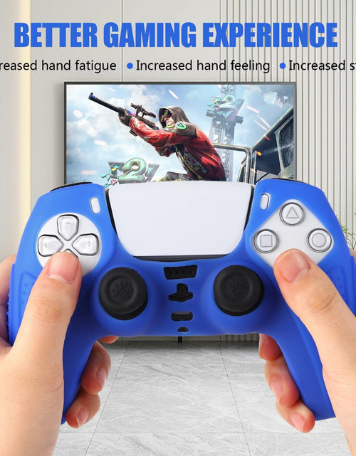 Load image into Gallery viewer, YoRHa PS5 Controller Protective Skins Blue x2 with Thumb Grips x8 Plugs x8
