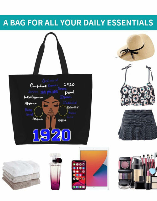Load image into Gallery viewer, Generic Zeta 1920 Tote Bag Foldable Canvas Travel Shopping Storage Bag One Size
