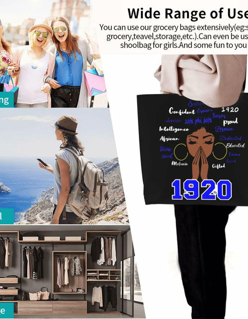 Load image into Gallery viewer, Generic Zeta 1920 Tote Bag Foldable Canvas Travel Shopping Storage Bag One Size
