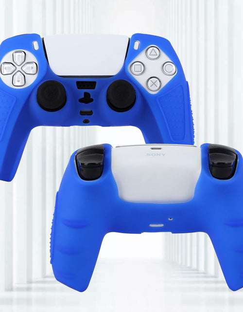 Load image into Gallery viewer, YoRHa PS5 Controller Protective Skins Blue x2 with Thumb Grips x8 Plugs x8
