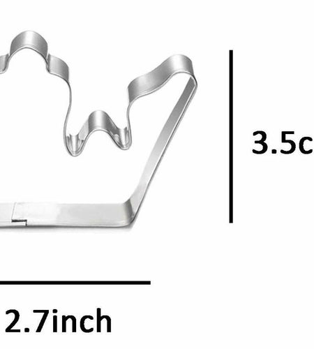 WJSYSHOP King Queen Crown Shaped Stainless Steel Cookie Cutter Crown-3