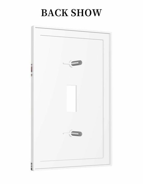 Load image into Gallery viewer, DWBGUO Decorative Rustic White Rooster 1 Gang Outlet Cover Plate

