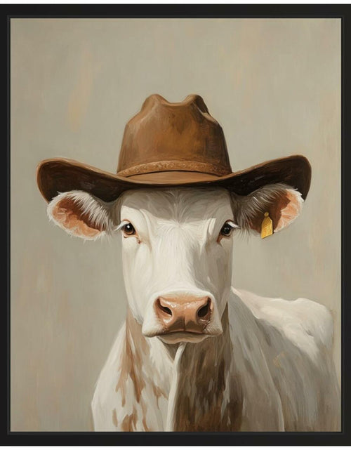 Load image into Gallery viewer, HomeArtPrint Silly Cow Cowboy Art Print Poster Western Farmhouse 8x10 Unframed
